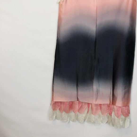 Ana Capri Ombre Watercolor Scallop Hem Dress S - Picture 7 of 8